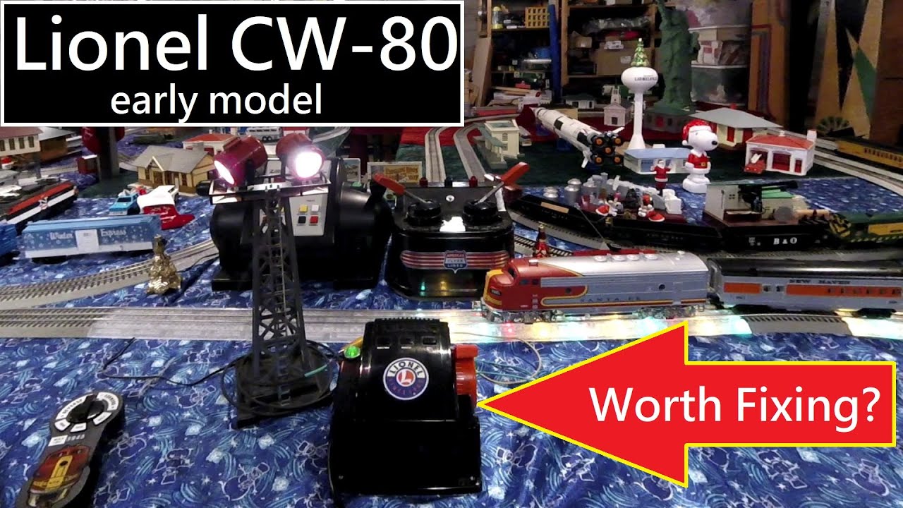 Lionel CW80 transformer repair - and trying it out