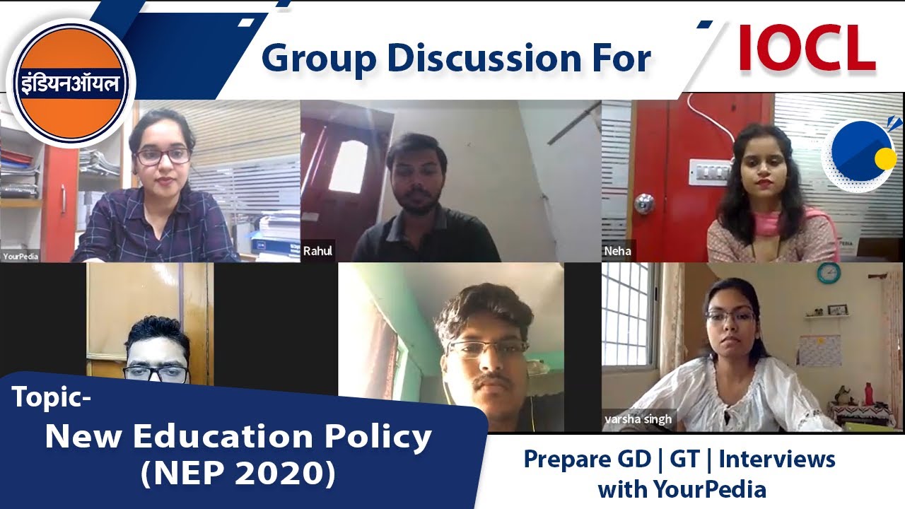 GD New Education Policy (NEP 2020) | IOCL | Start GD GT Guidance for PSU's with YourPedia