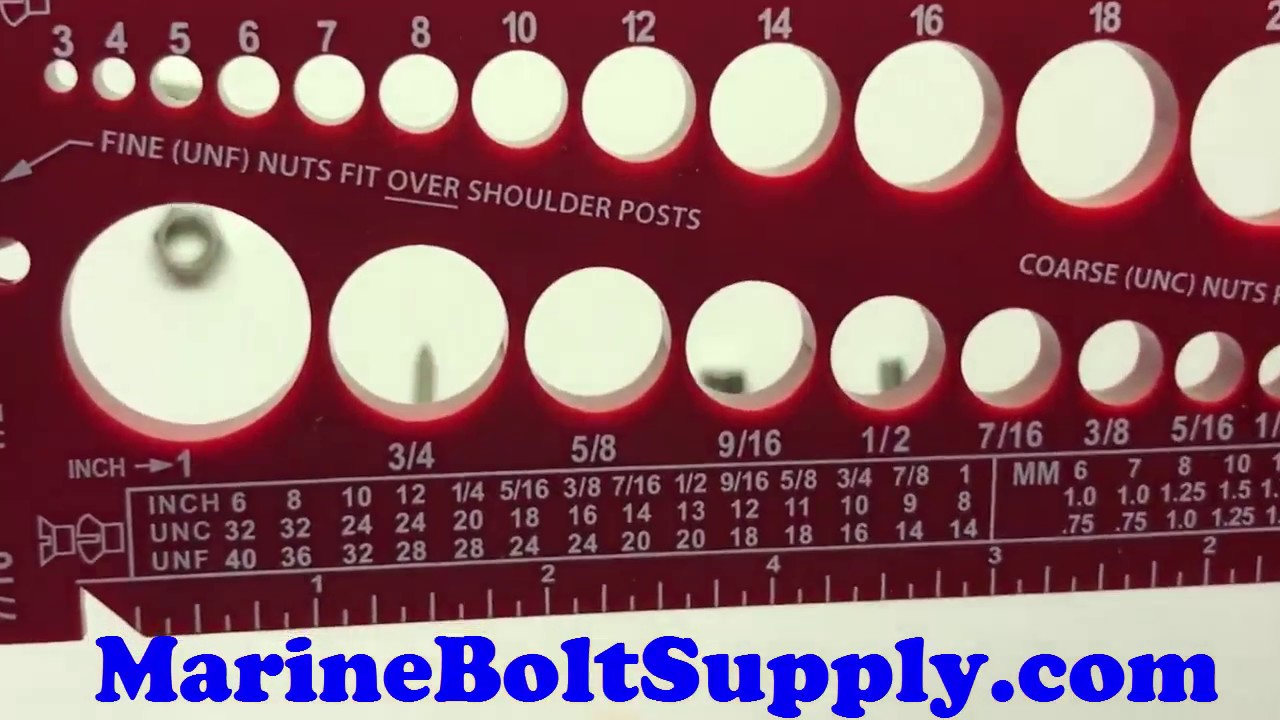 How to measure bolts, screws or nuts