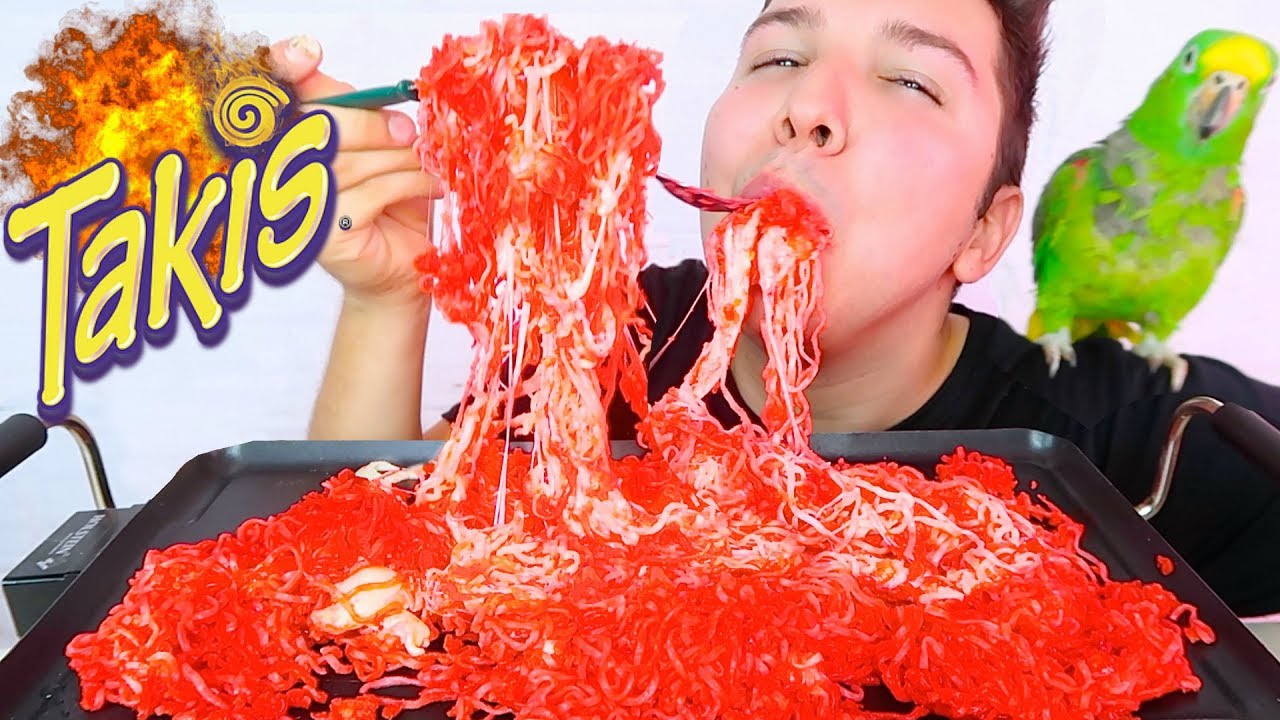 EXTREMELY CHEESY FIRE TAKIS NOODLES • Mukbang & Recipe