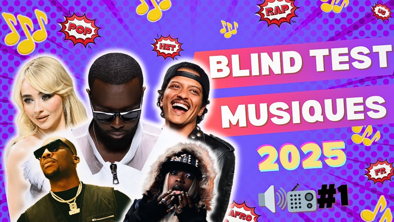 BLIND TEST MUSIQUES 2025 🎤🎶🔊 | 50 Hits 2025 🌍 | Quiz Musical