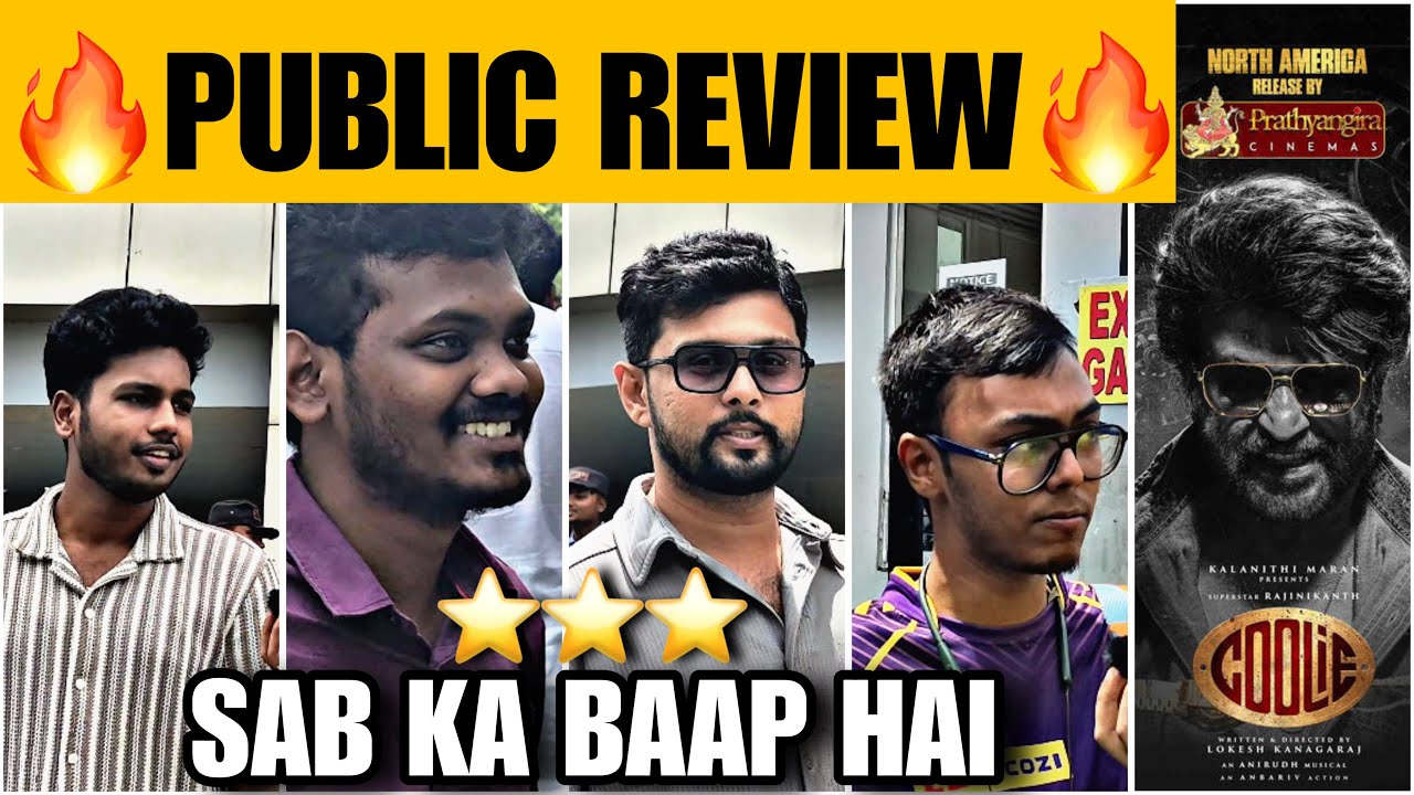 Coolie Movie Public Review | Coolie The Powerhouse Public Review | Baapofmovies