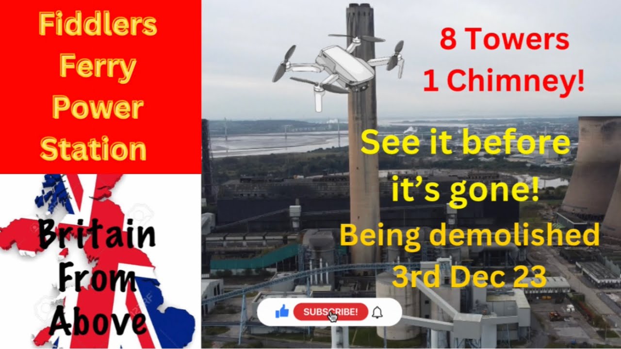 DJI Mini~Drone footage of Fiddlers Ferry power station.You must see it before it’s demolished! #dji