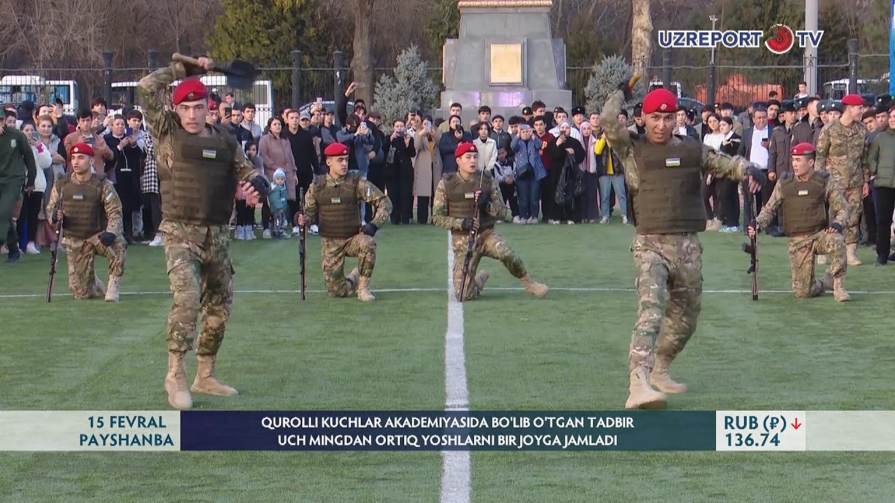 Qurolli kuchlar akademiyasida bo‘lib o‘tgan tadbir uch mingdan ortiq yoshlarni bir joyga jamladi