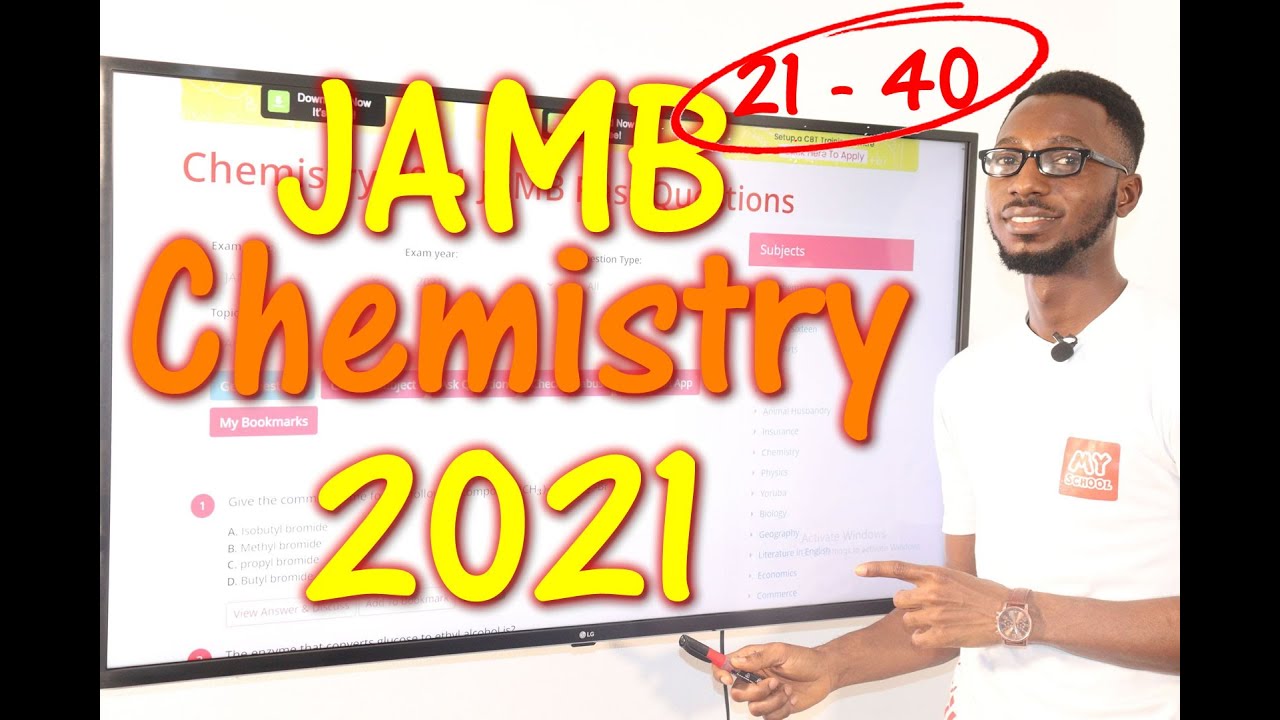 JAMB CBT Chemistry 2021 Past Questions 21 - 40