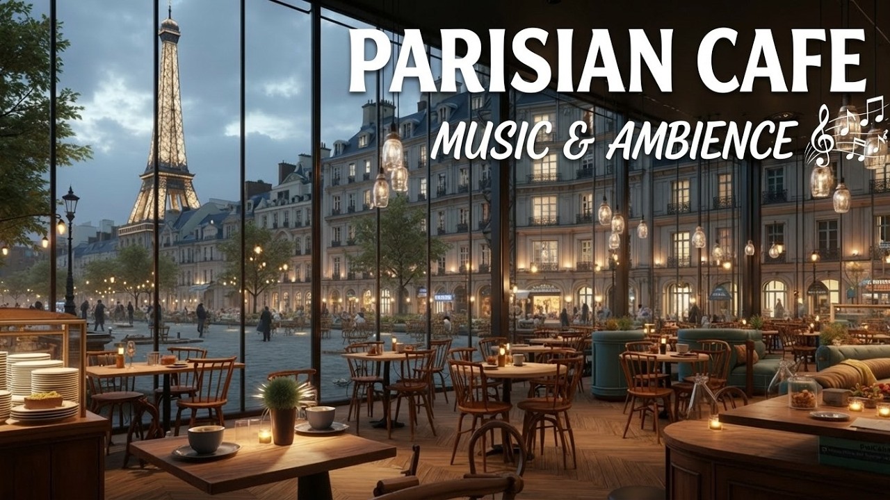 Сказочный парижский джаз - уютная атмосфера кафе с мягким пианино и босса-новой