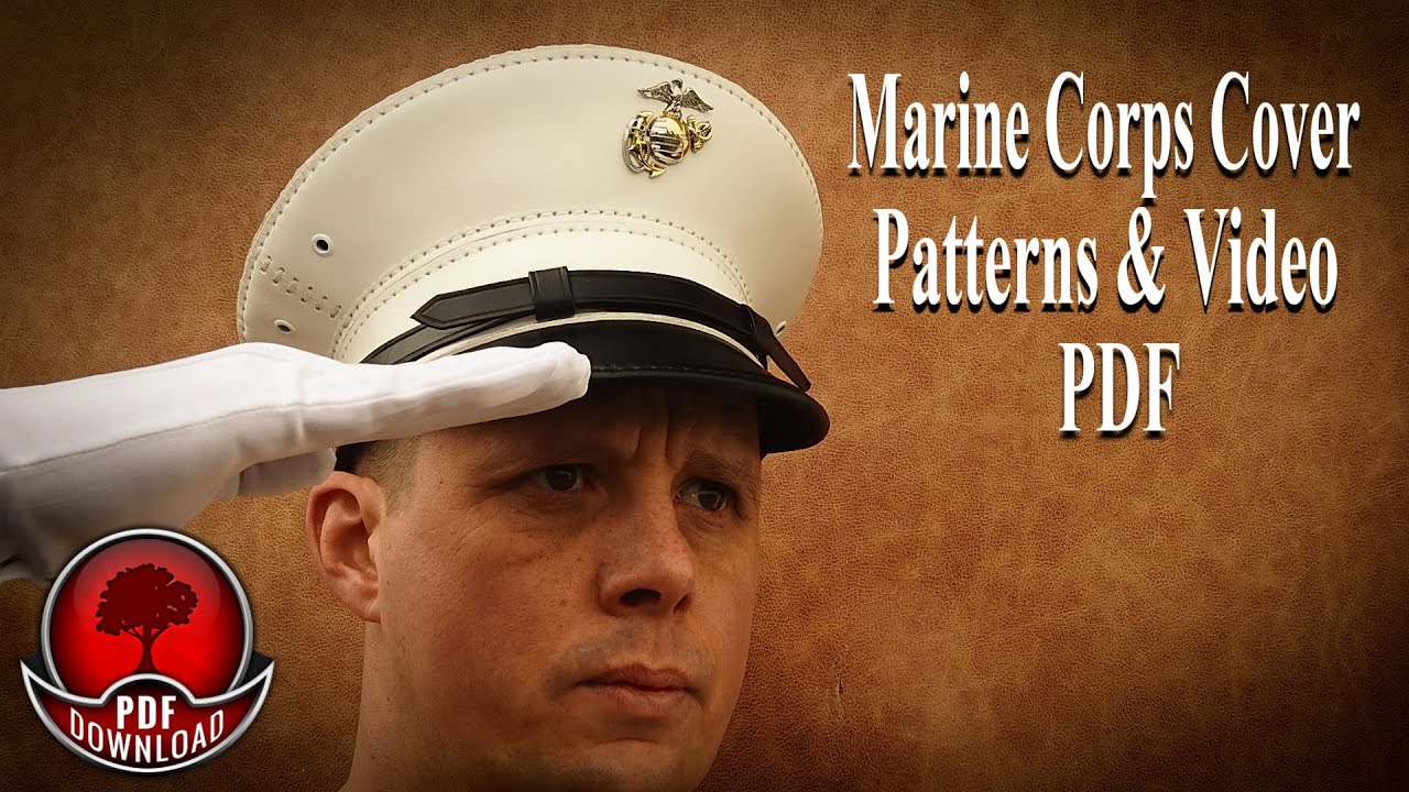 Making Leather U.S Marine Corps Cover Pattern/Template
