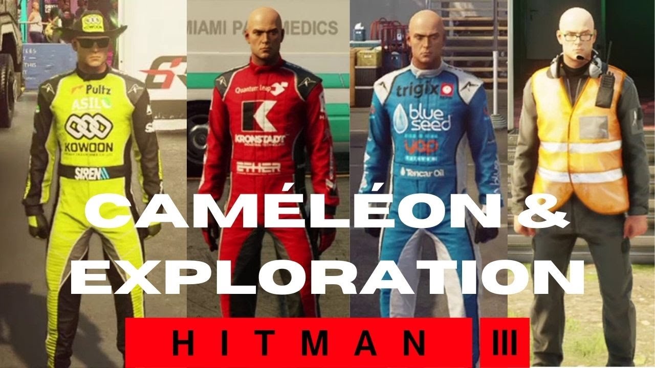 Hitman - Caméléon & Exploration - Miami // All disguises - All Locations