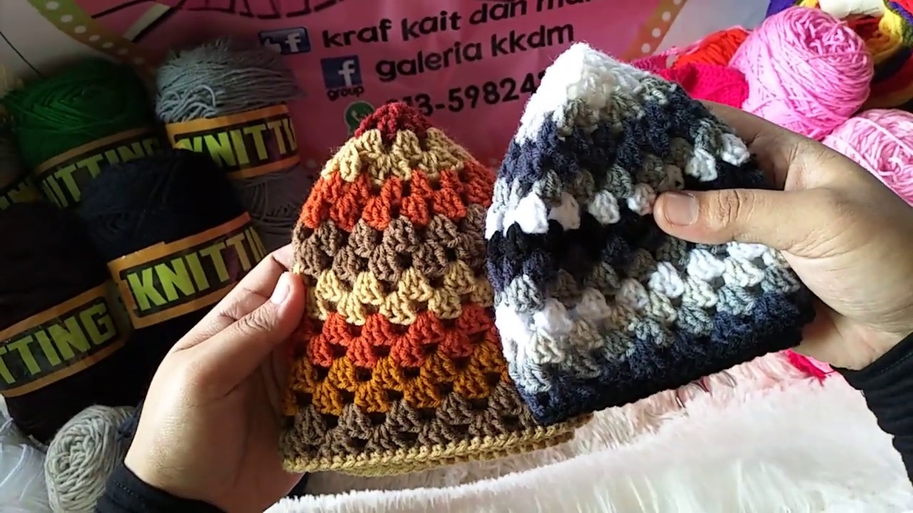 Crochet kopiah lubang by WANKKDM