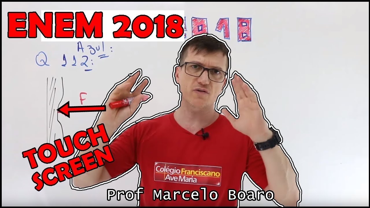 Como funciona o TOUCH SCREEN (Tela Sens&iacute;vel ao toque de um celular)? ENEM 2018 F&Iacute;SICA ELETRICIDADE