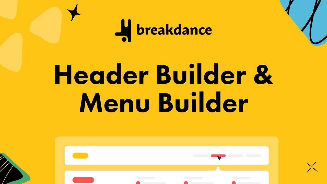 Drag & Drop Header & Mega Menu Builder - Breakdance for WordPress