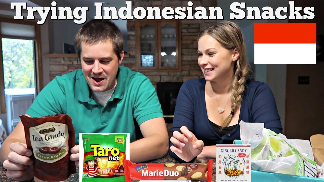 АМЕРИКАНЦЫ ПРОБУЮТ ИНДОНЕЗИЙСКИЕ ЗАКУСКИ – Bali's Best Tea Candy, Taro Net, Sina Ginger Candy, Ma...