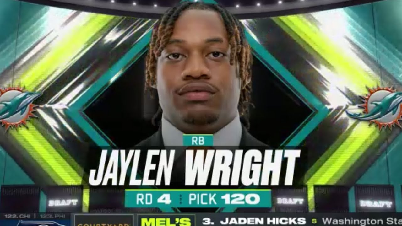 Dolphins Pick Jaylen Wright With The 120th Pick | 2024 NFL Draft
