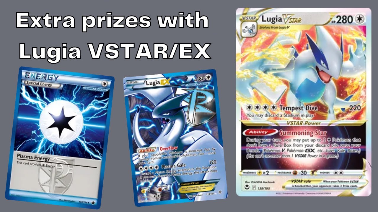 Lugia VSTAR + Lugia EX gives you extra prizes- Expanded Deck Profile and Battles PTCGO