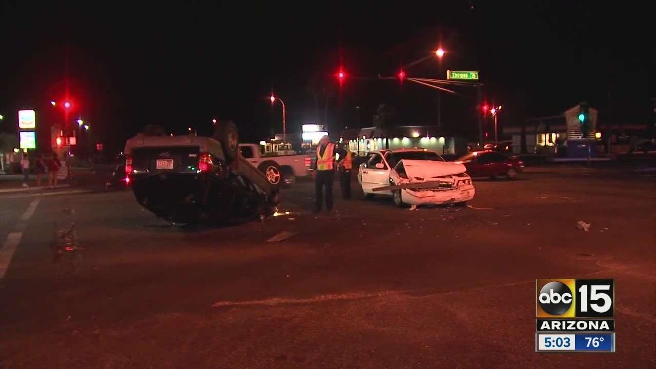 Rollover crash at 43rd Avenue and Buckeye Road
