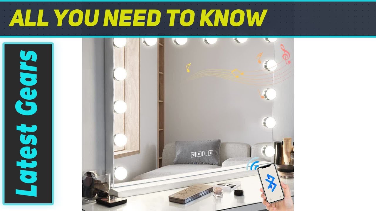 Hansong Vanity Mirror with Lights and Bluetooth: The Best Hollywood Makeup Mirror for Your
