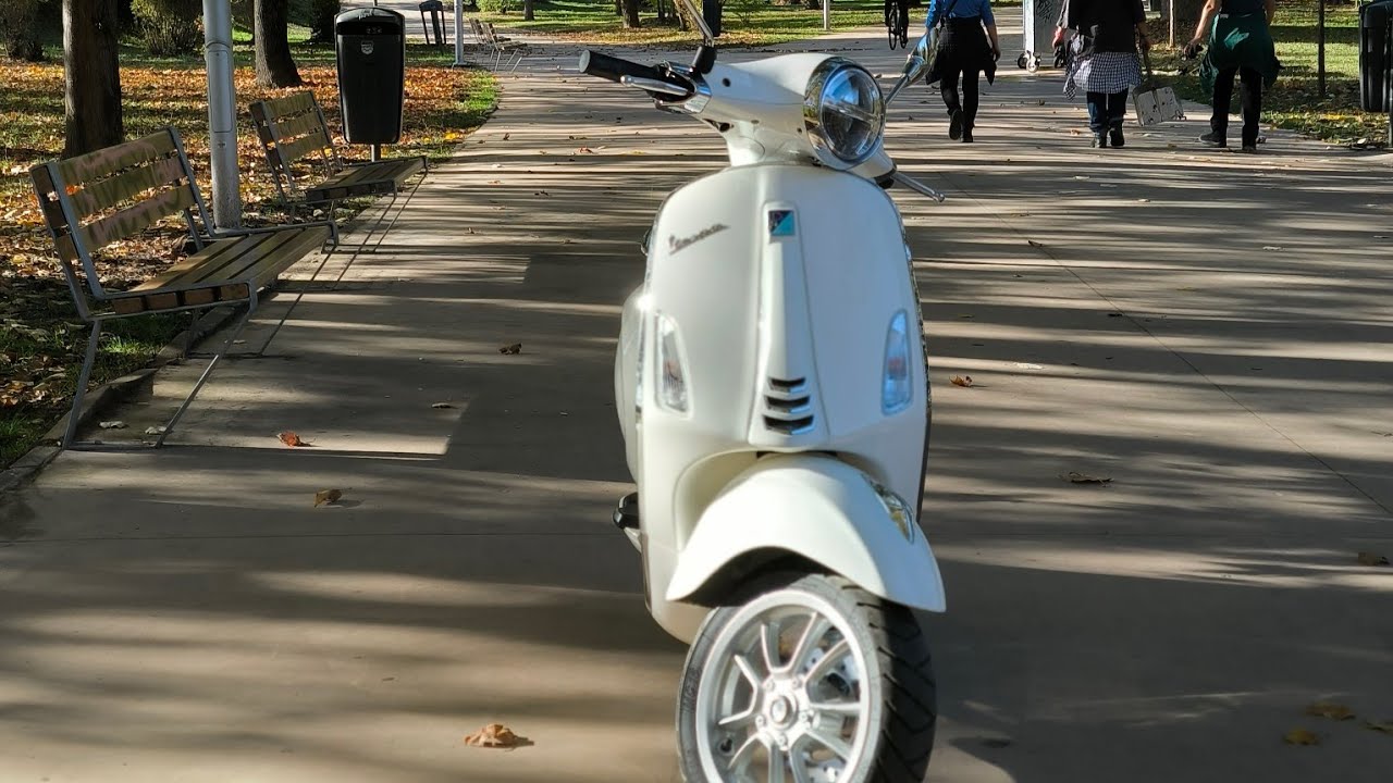 POV: Vespa Primavera 50cc Sunny day - Skopje