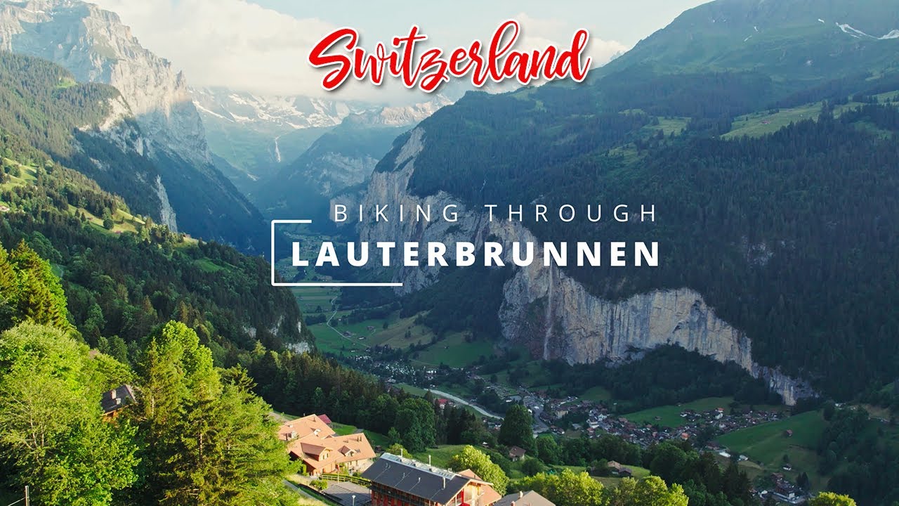 Biking Through Lauterbrunnen Valley, 🇨🇭 Switzerland in 2024 | Stunning Waterfalls [4K]