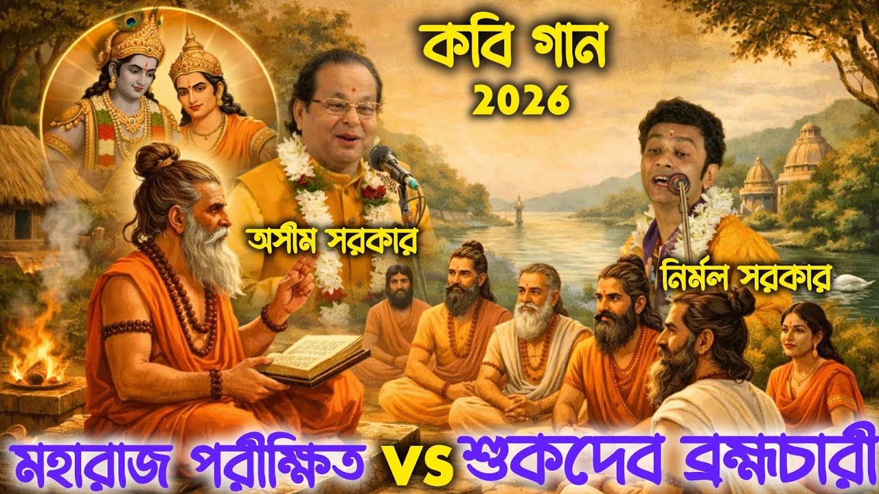 অসীম সরকার কবিগান 🔥 শুকদেব ব্রহ্মচারী বনাম রাজা পরীক্ষিত |অসীম সরকার ও নির্মল সরকার | নতুন পালা ২০২৬