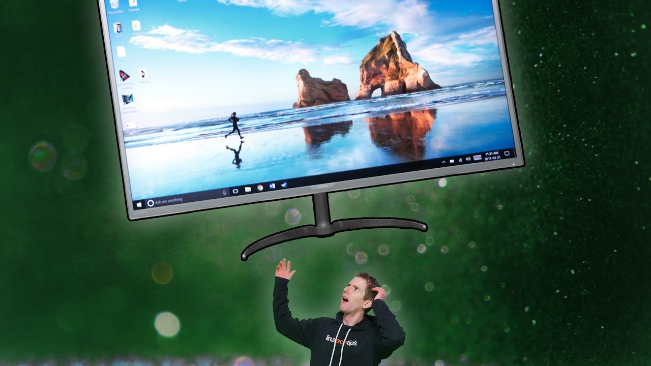 The BIGGEST Monitor We've EVER Seen