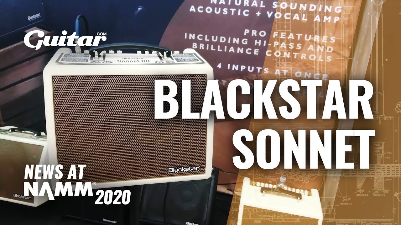 The Blackstar x Jon Gomm Sonnett is a clear, natural acoustic/vocal amp #NAMM2020