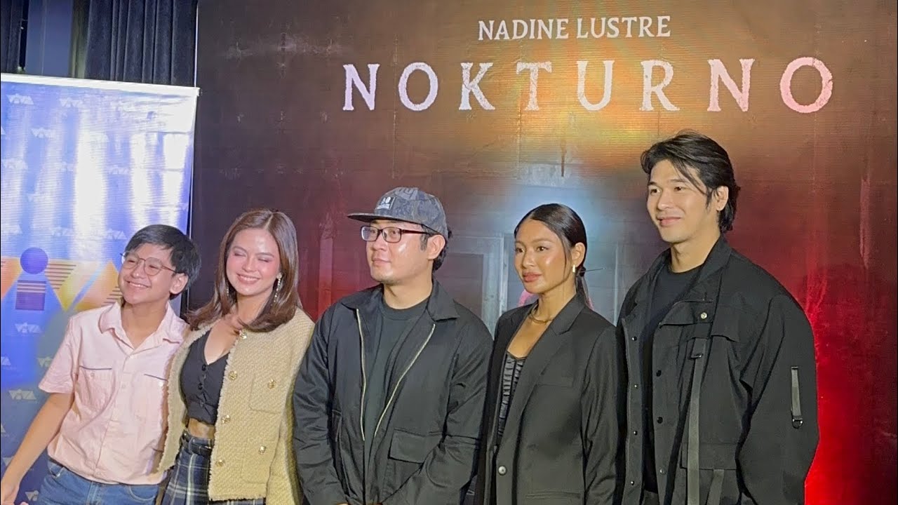 NADINE LUSTRE for NOKTURNO media conference with Bea Binene, Wilbert Ross and Direk Mikhail Red
