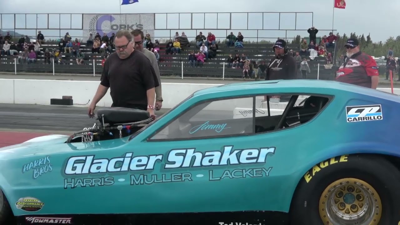The Glacier Shaker Nitro Funny Car at Alaska Raceway Park July 2, 2023