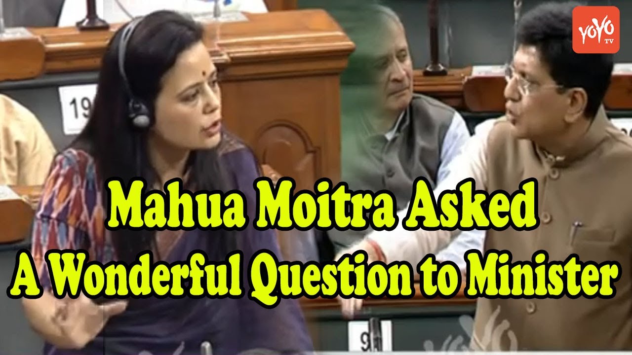 TMC MP Mahua Moitra Asked a Wonderful Question to Minister Piyush Goyal | AITC Lok Sabha 2022
