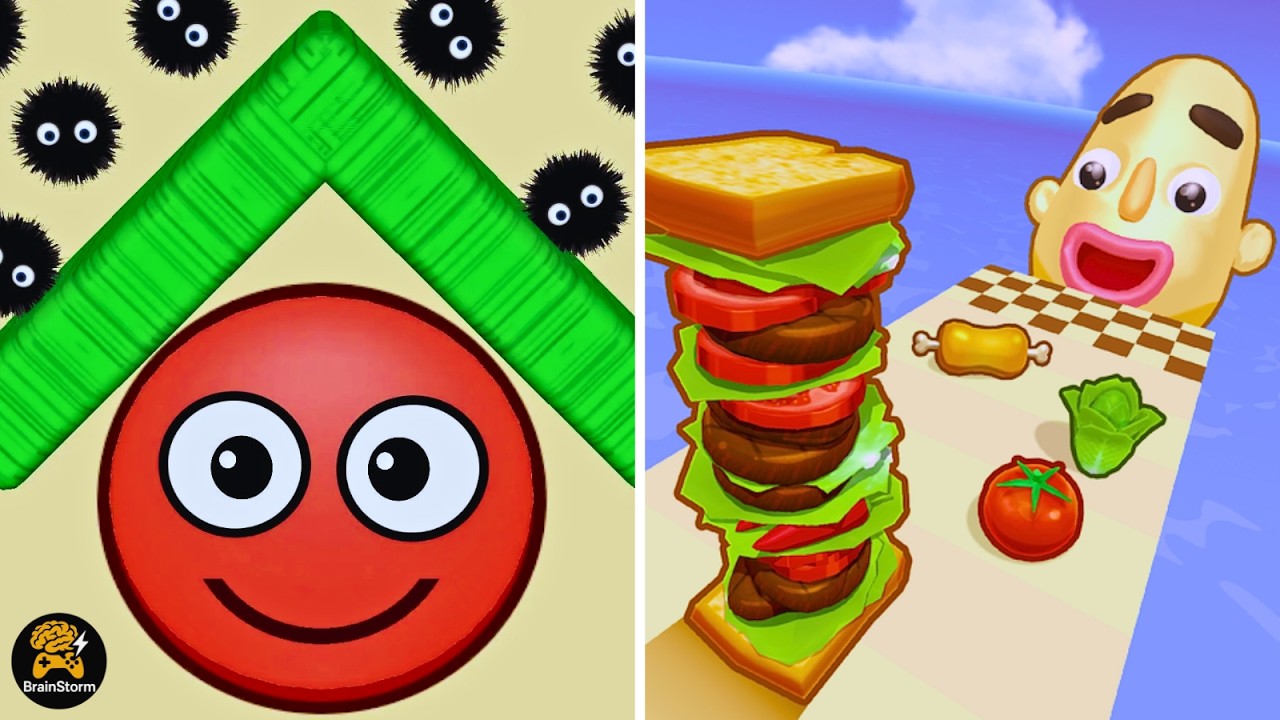 Sandwich Runner Vs Hide Ball - Max Gameplay | BrainStorm Walkthrough | New Update