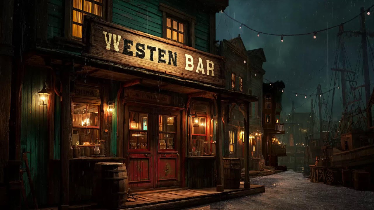 Late Night At The Western Bar • Rainy Lofi Mood