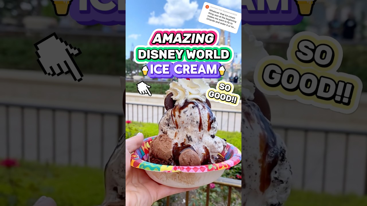 BEST Ice Cream @ Disney World?! 😮🍦 (Plaza Ice Cream Parlor Magic Kingdom)