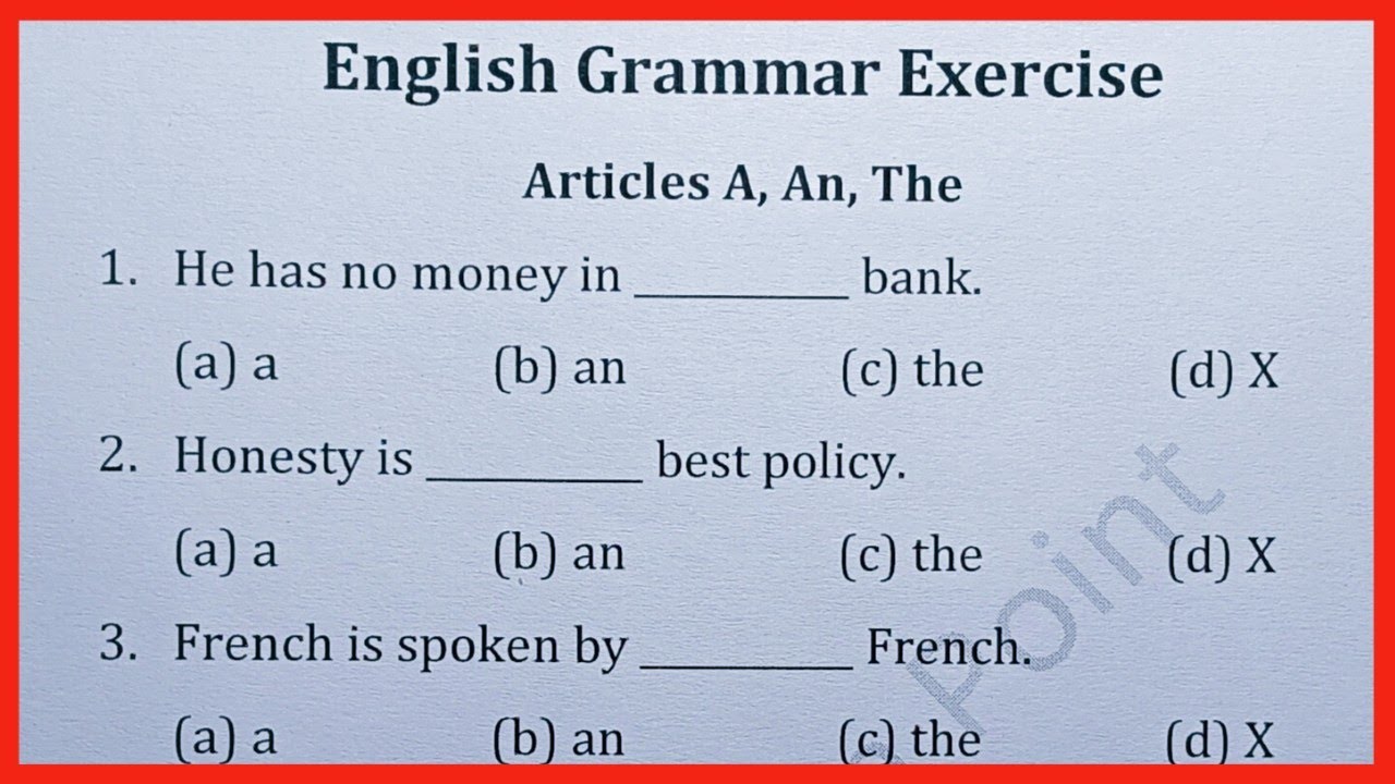 Use of Articles | A , An , The ka prayog | English grammar exercise | Diligent Shiksha Point |
