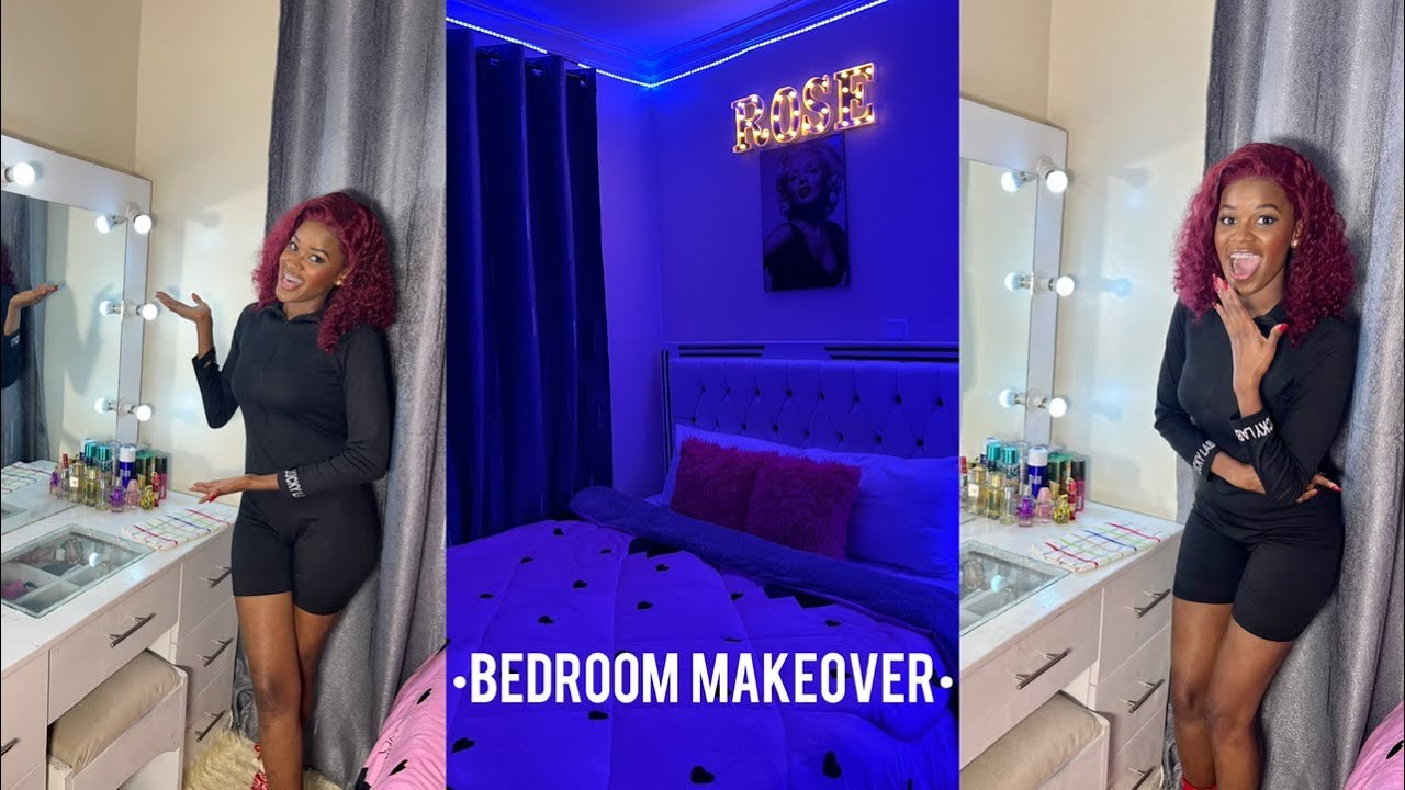 BEDROOM MAKEOVER🌸| Room tour, New Vanity Mirror, Pinterest Inspired name sign 💌