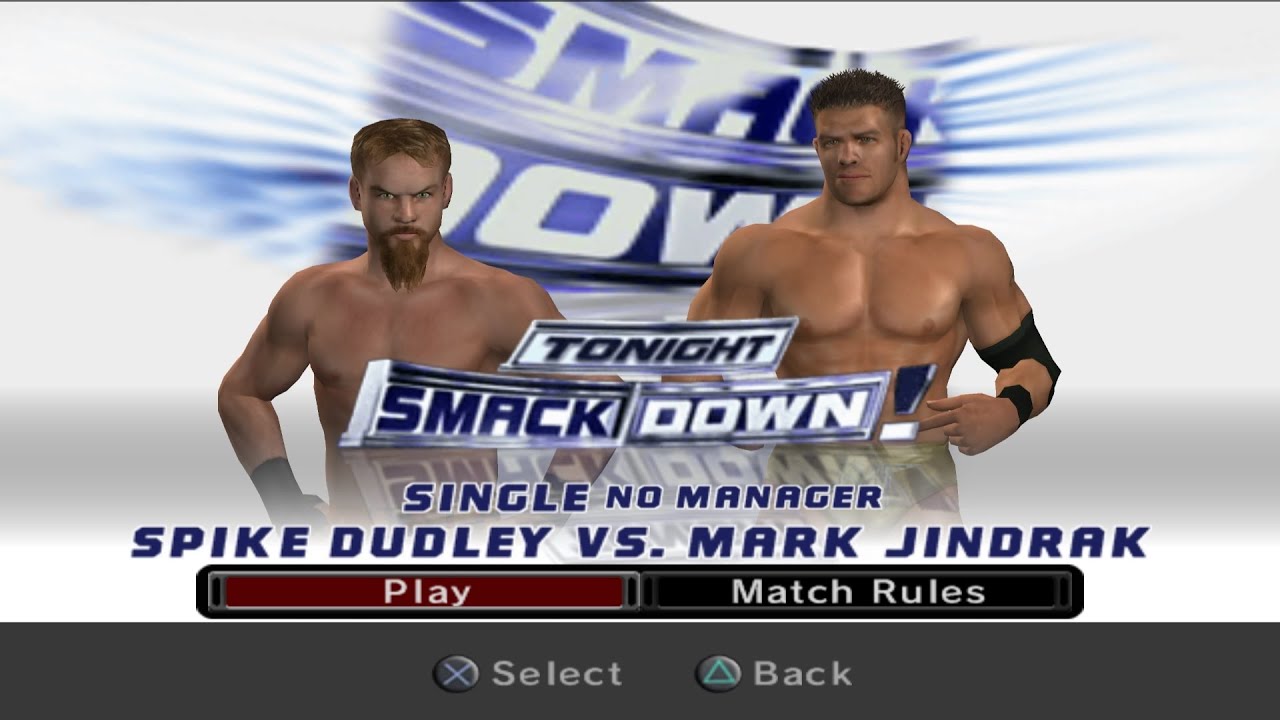 WWE SmackDown! VS Raw 2006 PCSX2 - Spike Dudley VS Mark Jindrak