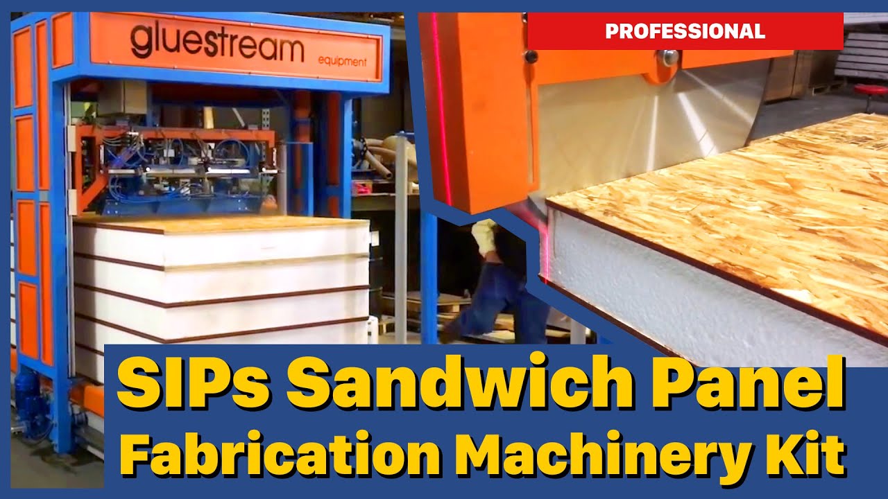 Professional SIPs Sandwich Panel Fabrication Machinery Kit