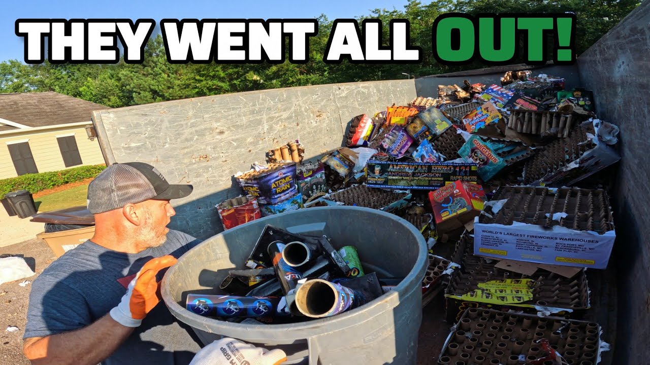 We Got Hired To Clean Up A Expensive Firework Mess! - Day In The Junk Removal Business