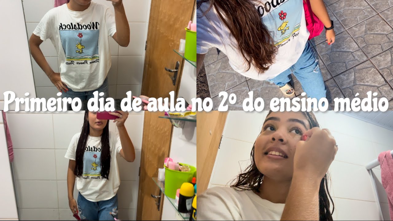 Primeiro dia de aula no 2º do ensino médio.