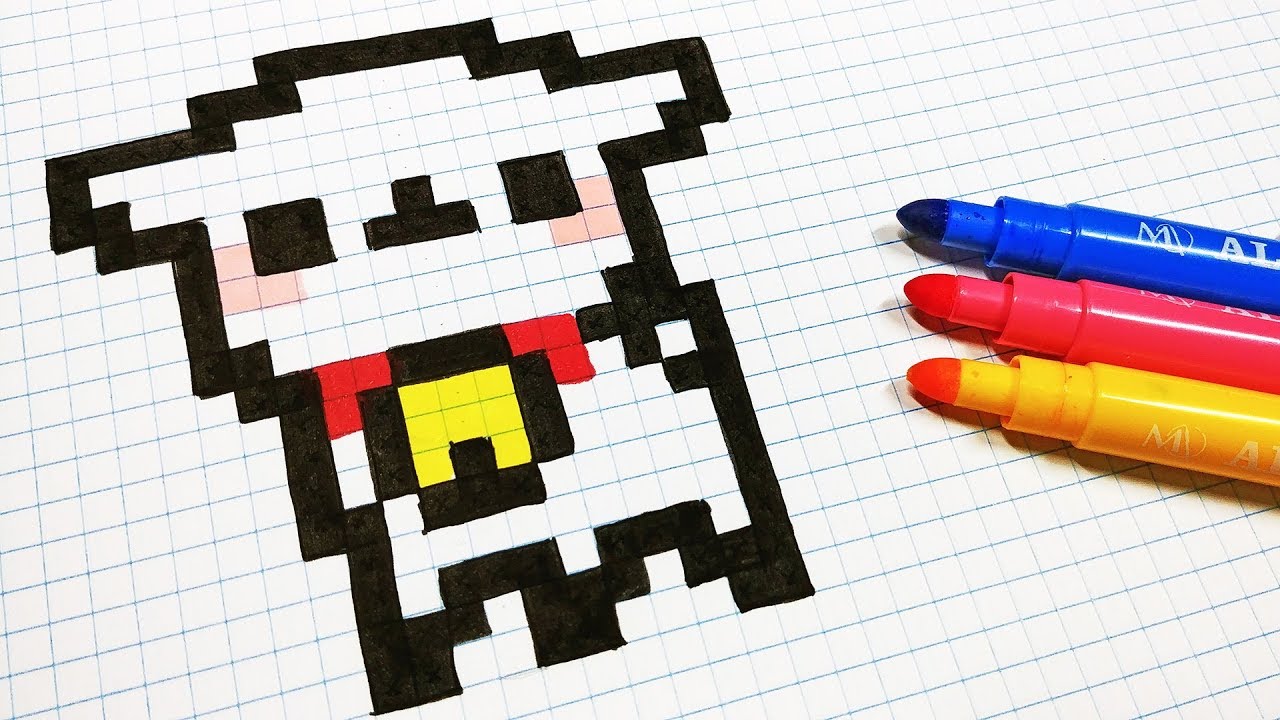 Handmade Pixel Art - How To Draw Kawaii Sheep #pixelart