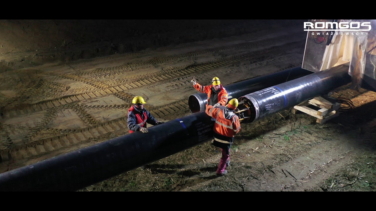 Spawanie liniowe gazociągu,rura DN700/ Linear welding of the gas pipeline ,pipe DN700