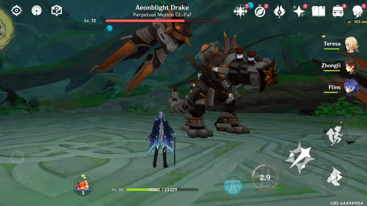 My Genshin Impact Gameplay: Let's Battle Aeonblight Drake Perpetual Motion Part 4