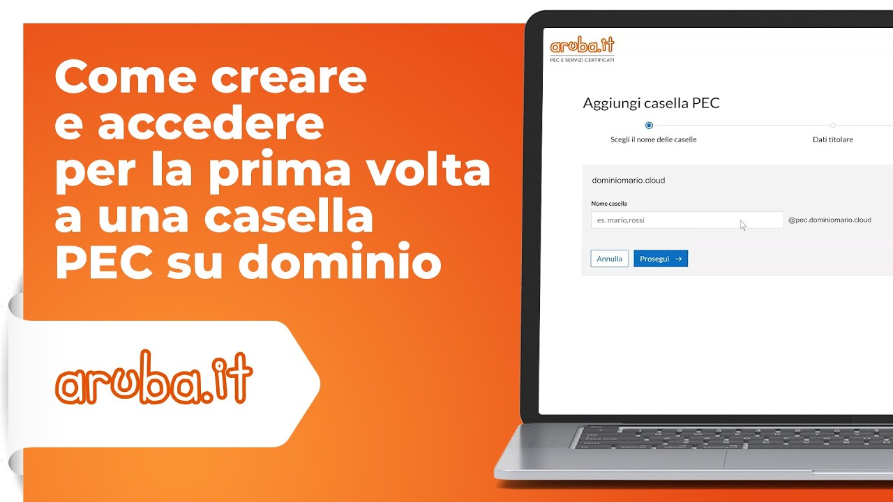 Come creare e accedere per la prima volta a una casella PEC su dominio