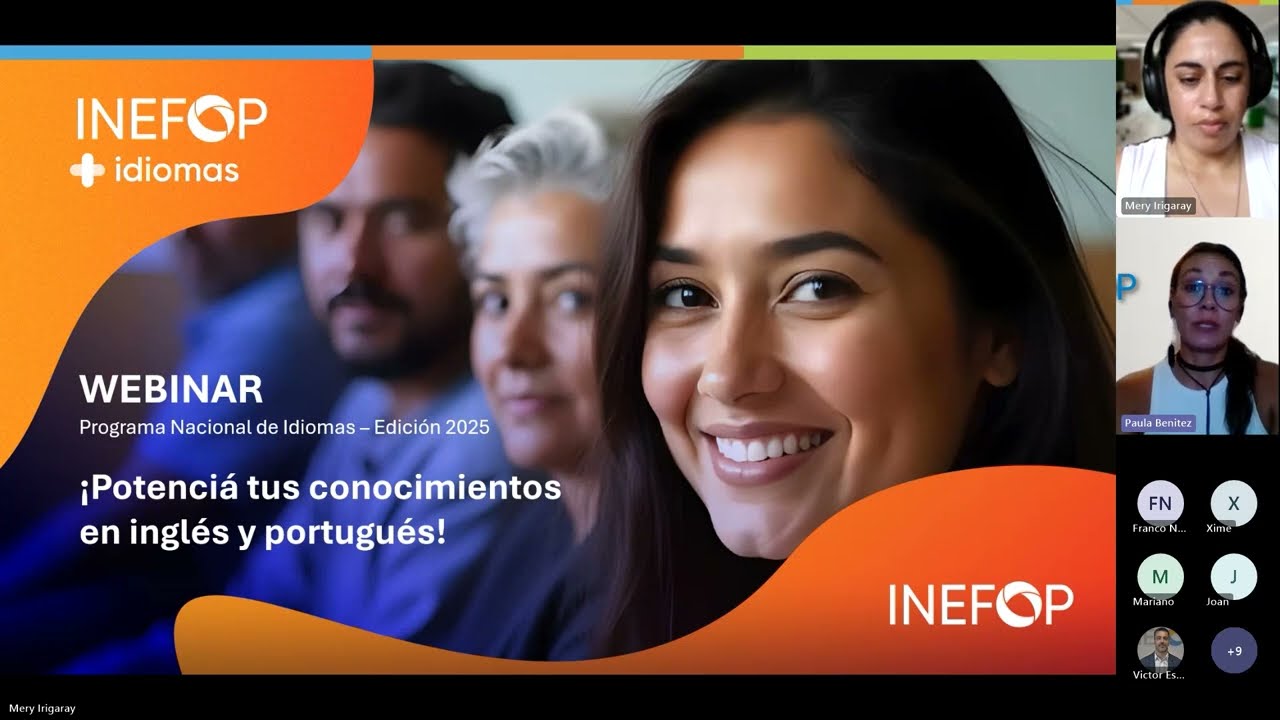 Webinar | Programa Nacional de Idiomas INEFOP - Edici&oacute;n 2025