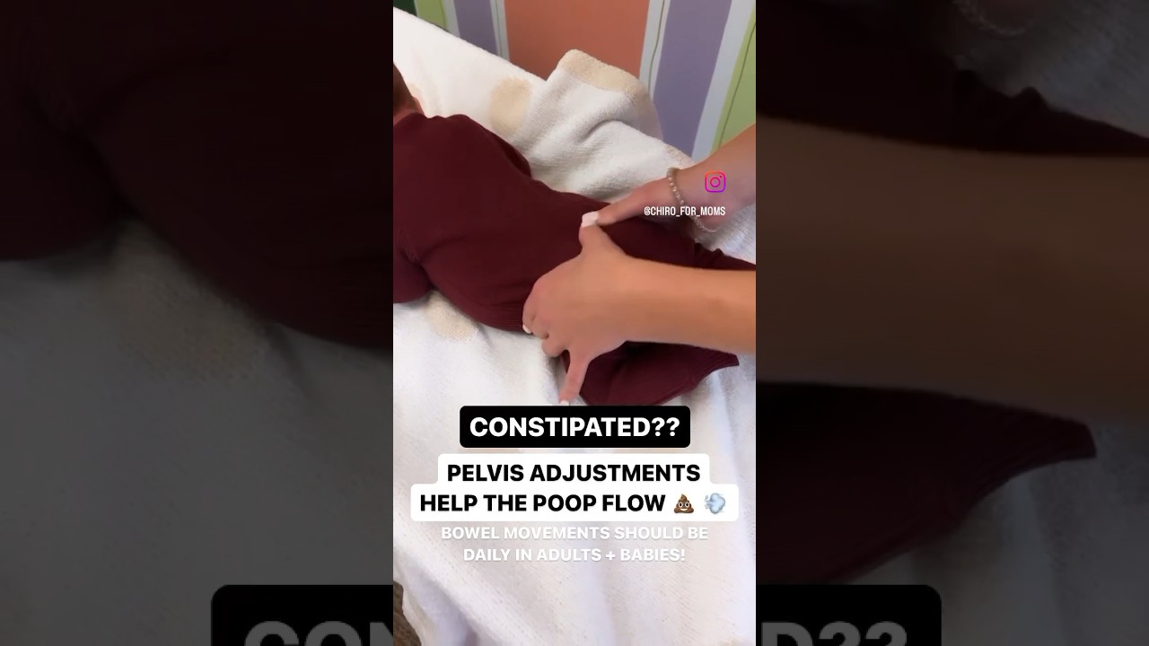 Chiro for Baby Constipation #babypoop #babycare #constipation #short