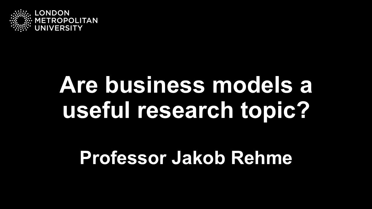 Are business models a useful research topic?