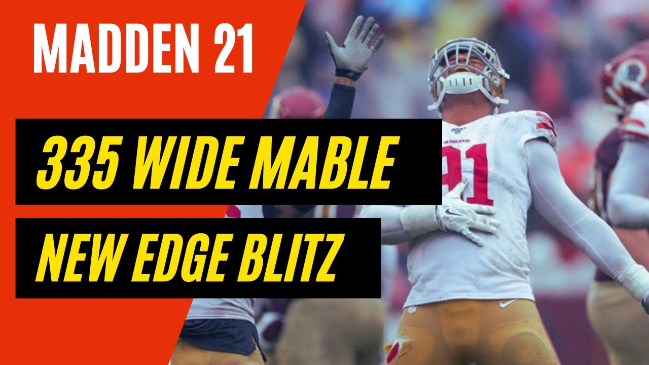 Secret 335 Wide 5 man  Edge Blitz Madden 21 Defense