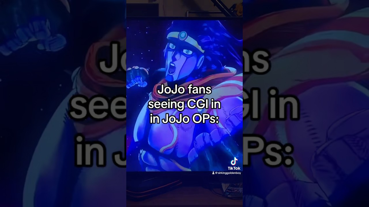 The CGI in JoJo OP&rsquo;s is perfection #jojosbizzareadventure #anime #shorts #manga #jjba