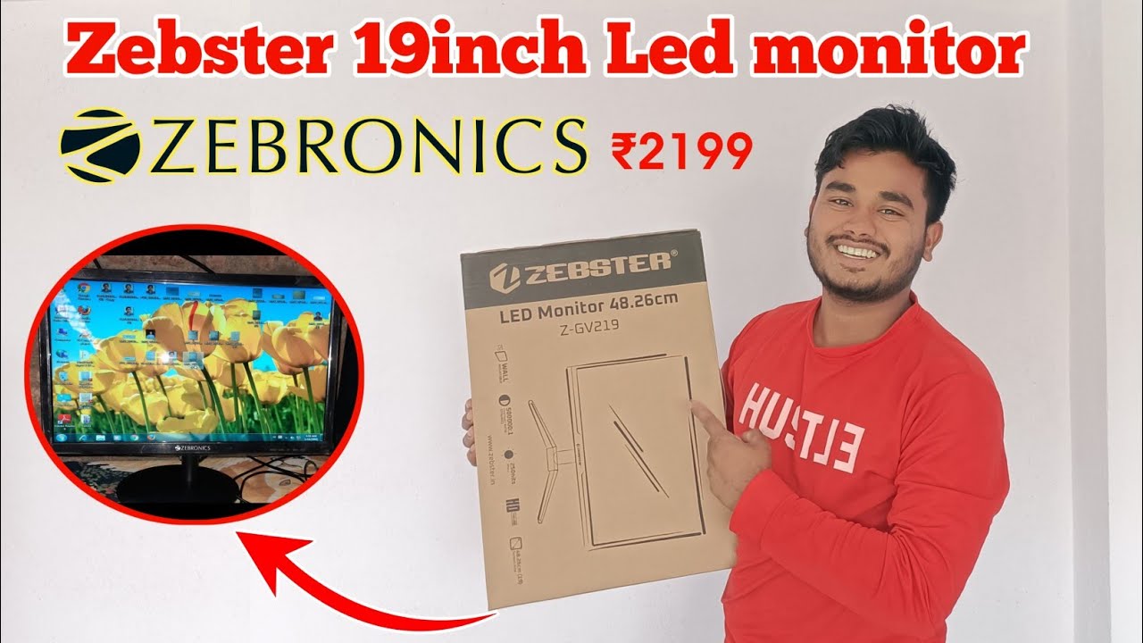 Zebster 19inch Led monitor unboxing review video