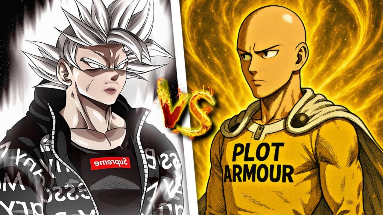 Drip Goku vs Plot Armor Saitama 🔥 Full Power Battle Breakdown | NJcomics FanVerse