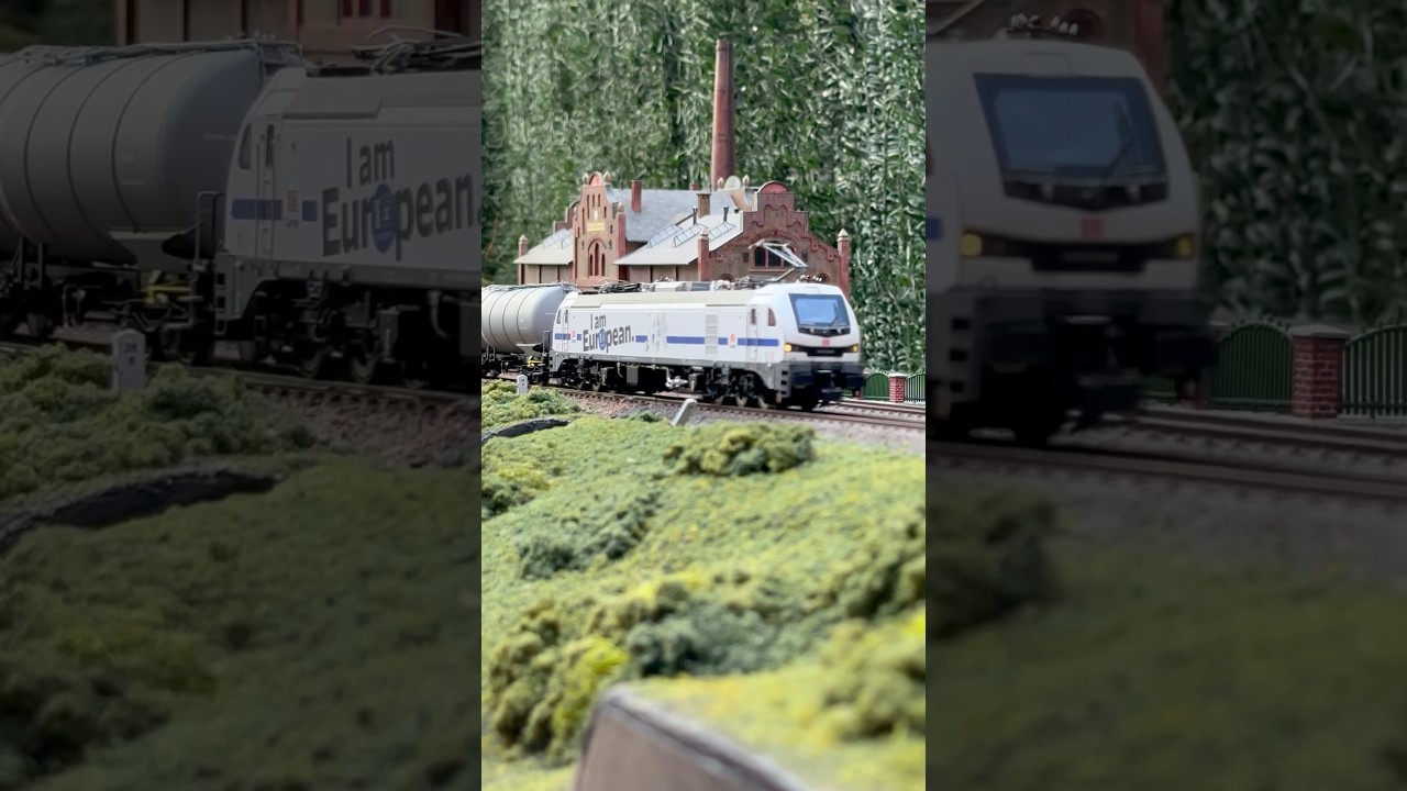 &euro;6007 DB CArgo I am European #train #moba #trainspotting #m&auml;rklin #sudexpress #modeltrains #railway