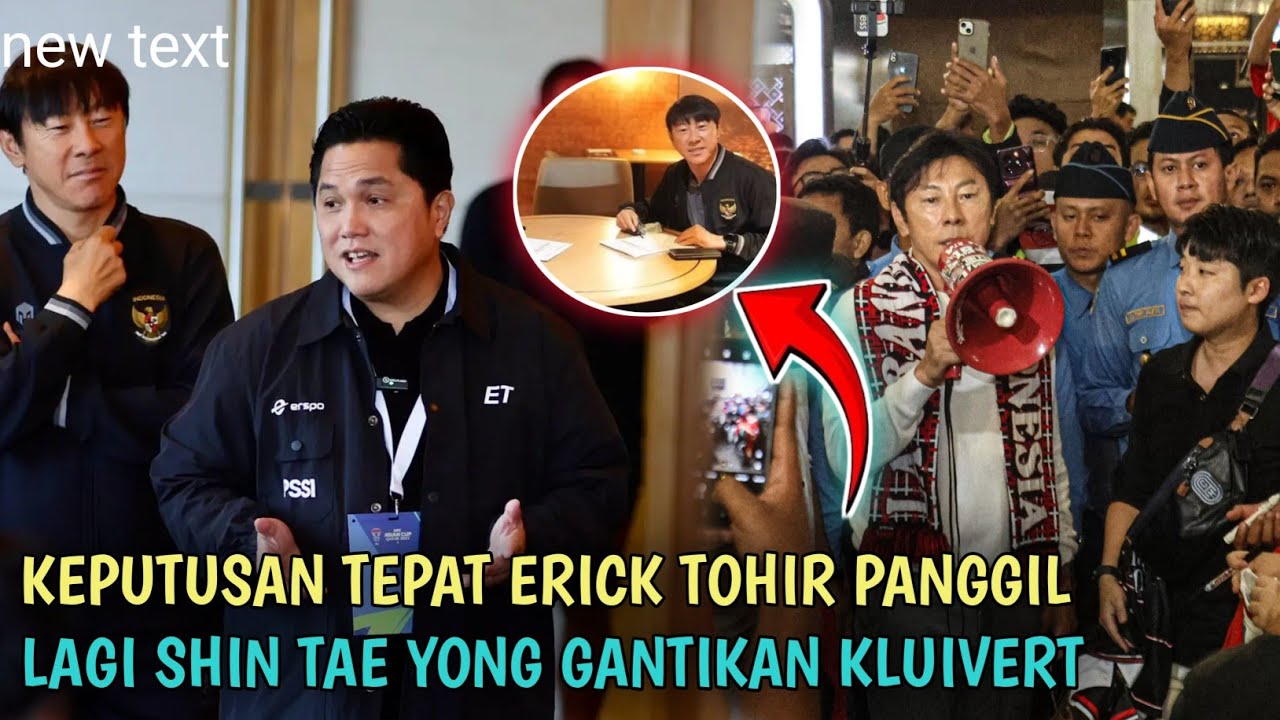 KABAR BAIK RESMI HARI INI SHIN TAE YONG KEMBALI MELATIH TIMNAS INDONESIA ITULAH HARAPAN KITA SEMUA